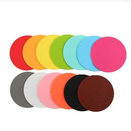 Silicone Mug Coaster Round Drink Coaster Non-Slip Drink Coaster Placemats Cup Pad Tableware Silicone Heat Resistant Kitchen Tool LSK1023
