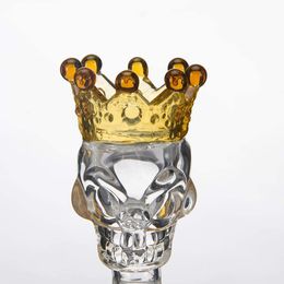 Glass Bowls Glass skull With Crown Style Colour 14mm 18mm bowl Male Bowl Piece For Glass Water Bongs Pipe Made By Order OEM