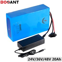 750W electric bike battery 48V 36V 24V 20Ah lithium pack 18650 7S 250W 1000W scooter