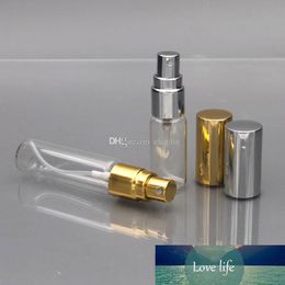 5ML/10ML Clear Atomizer Glass Bottle With Metal Silver Gold Aluminium Fine Mist Sprayer Spray Refillable
