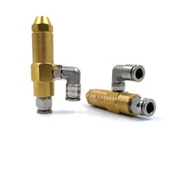 YS aperture 0.3-4.0mm Syphon type air atomizing metal nozzle for combustion spray system humidification and cooling