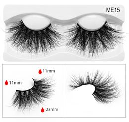 Curly messy 25mm mink false eyelashes thick long super soft fake lashes mink hair eye makeup accessory 20 models availabel DHL Free