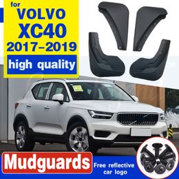 For Volvo XC40 2017 - 2019 Set Molded Mud Flaps Flaps Splash Guards Fender Car Mudguards Mudflaps Front Rear 2018