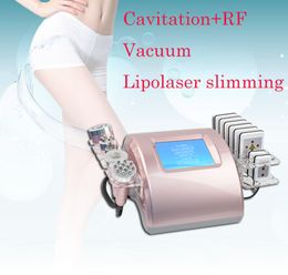 Portable rf skin tighten wrinkle removal machine cavitation cellulite reduction lipo laser fat loss vacuum massage multifunctional equipment