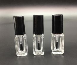 Wholesale 5ml 1000pcs/lot empty nail polish bottle for Cosmetics Packaging Nail Bottles Empty Glass Bottle with brush SN4596