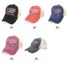 Trump 2020 baseball cap hat Keep America First USA President Election Caps Embroidery Snapback USA Flag caps GGA3656-2