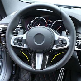 bmw 5 series steering wheel cover UK - DIY Stitching Steering Wheel Cover for BMW 3 5 Series G20 M340i G30 G01 X3 G02 X4 G05 X5 X6 M G07 X7 M50i 6 Series Gran Turismo6G