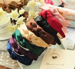 Women Handmade Bowknot Headbands Sweet Wide Band Hair Bands Wahsing Face Forehead HairBands Headwear Ladies Girls Fashion Hair Jewelry Gifts