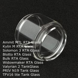 Fat Extend Replacement Bulb Glass Tube for Ammit MTL Kylin M Solomon 3 Blotto Bulk Widowmaker RTA Valyrian 2 II PRIV N19 TFV16 lite Tank DHL