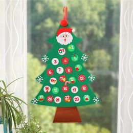 Christmas Advent Calendar Wall Hanging Santa Xmas Countdown Calendars for Kids Home Office Door Wall Decor JK2008PH