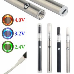 refillable vape pens Canada - Disposable Vape Pen Refill Wax Cartridges Pens .3ml .5ml with Micro USB Port 380mAh Preheat Vaporizer Battery Starter Kit in Packaging
