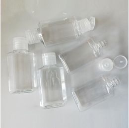 Plastic Clear Empty Bottle 60ml Clamshell Small Hand Sanitizer Bottles Lady Make Up Storage Containers Polygon Travel Portable 0 59yj G2