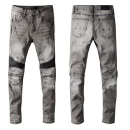 new design french mens jeans luxurys solid classic style pants jeans slim fluorescent denim fashion designer jeans top quality sz 2940