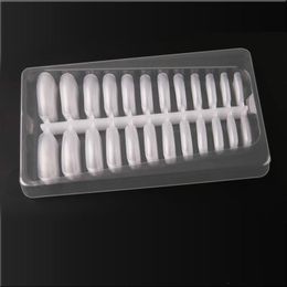 240pcs/set False Nail Tips Clear Cover Acrylic Nail Mould Nail Art Tools False Nails with Scale Tool Crystal Extension Uñas Falsas