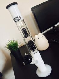 Freezable coil Glass Bong Downstem Perc Hookahs Thick Glass Water Bongs Dabber Smoking Oil Burner Pipe Dab rigs With 14mm bowl