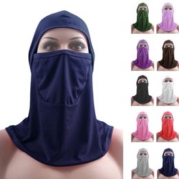 Muslim Women Veil Cover Hijab Scarf Turban Hat Amira Head Wrap Cover Headscarf Burqa Niqab Headwear Full Cover Hijabs Arab