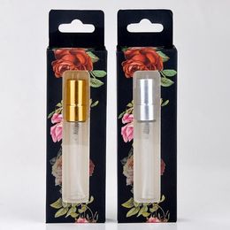 5ml packed perfume bottle high-end perfume packaging bottle press spray sample travel portable empty bottle