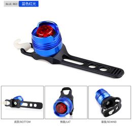 bicycle LED aluminum alloy tail light warning safety helmet lamp high brightness ruby tail light riding warning tail lights