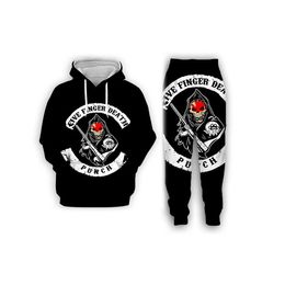 Новая мода мужская / женская Five Finger Death Punch Смешные 3D печати Hoodie + кальсоны S119