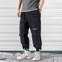 New Spring Joggers Ankel-length Harem Pants Mens Front Pockets Sweatpants Male Loose Harajuku Hip Hop Track Pants 5XL Mid Flat