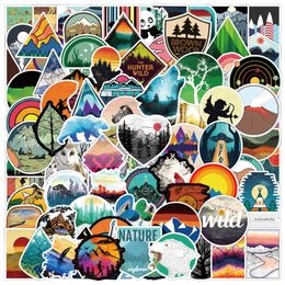 100 PCS Skateboard Sticker Outdoor Scenery camping For Car Laptop Pad Bicycle Motorcycle PS4 Phone Luggage Fridge Decal Pvc guitar Stickers