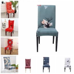 Christmas Chair Cover Printed Seat Covers Home Dining Chair Covers Office Simplicity Stretch Chair Cover Home Decoration 33 Designs BT307