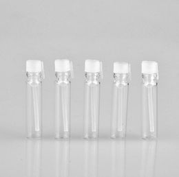1ML 1CC Mini Travel Glass Perfume Bottle For Essential Oils Empty Contenitori Cosmetic Vuoti For Sample empty bottles SN4719