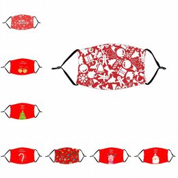 Adult Red Face Mask Anti Haze Reusable Mascarilla With Pm2.5 Filter Element Fashion Mouth Respirator Pupil Protect Christmas Deer 4 2xte B2