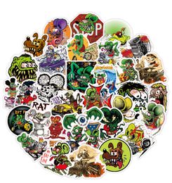 50 PCS Mixed Car Stickers Horror Fink Graffiti For Skateboard Laptop Fridge Helmet Pad Bicycle Bike Motorcycle PS4 Notebook Guitar PVC Decal