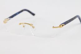 Manufacturers Wholesale 8200757 Silver Rimless Eyeglasses Frames Women Men Gold Frame Glasses Size 56-18-140mm Hot