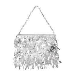 Silver clutch evening bag australia Clearance
