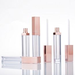 5ml Lipgloss Plastic Box Containers Empty Rose Gold Lipgloss Tube Eyeliner Eyelash Container Mini Lip Gloss Split Bottle