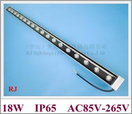 high power 18W LED wall washer lamp LED staining light AC85-265V input RGB and Monochrome aluminum