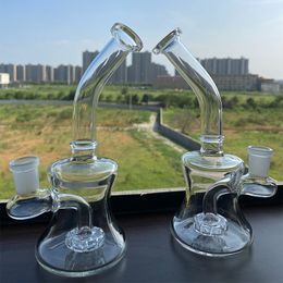 Hookah 6.5" Mini bong with 14mm bowl percolator bongs clear Colour unique style wholesale