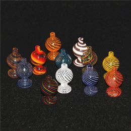 hookahs Color Glass balls Carbs Cap Ball Carb Caps For Beveled Edge Quartz Banger Nails Water Bongs Pipe Dab Rigs