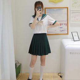 New High School Student JK Uniform Korean Preppy Sailor apparel Women Girls Anime dress Student Uniforms British Style cosplay Costume