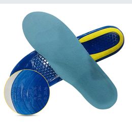 Unisex Orthotic Arch Support Sport Shoe Pad Running Gel Insoles Insert Cushion Shock Absorber Training TPE Insoles For Men Women Wholesale