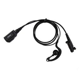 Black Big PTT Ear Hook Earpiece Headset Microphone for Hytera/HYT Walkie Talkie PD602,PD605,PD680,PD682,PD682G,PD685, X1e, X1p