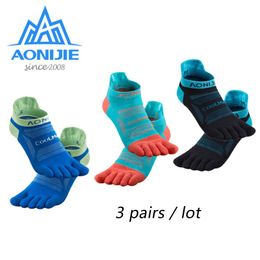 3 Pairs/set Ultra Run Low Cut Athletic Five Toe Socks Quarter Socks Toesocks for Running Marathon Race Trail