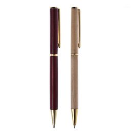 Ballpoint Pens ZHUTING High Quality Wood Pen Metal Black Ink School Student Stationary Office Writing Tool1