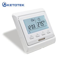 16A 230V AC LCD Programmable Digital Floor Heating Temperature Controller Room Air Thermostat