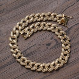 20mm 18/20inch High Quality Bling CZ Stone Chain Necklace Bracelet Jewellery for Men Women Hot Gift