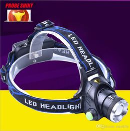 New Arrival T6 Focus LED Headlamps 1600 Lumen Headlight Torch Outdoor Sports + 2 * 18650 Battery + Charger Hiking Light