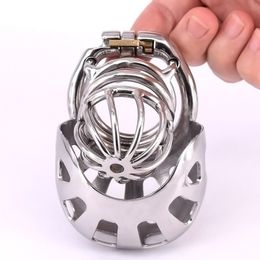 Male Chastity Devices With Arc Penis ring Stainless Steel Long Bird Cages slave Sex Toy For Men