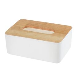 Wooden Tissue Box European Style Home Tissue Container Towel Napkin Holder Case for Office Home Decoration276x