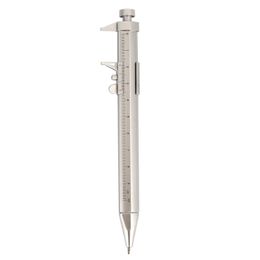1PC Multifunction 0.5mm Gel Ink Pen Plastic Vernier Calliper Roller Ball Pen Scale Ruler Ball-Point Pen School Office Stationery