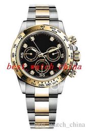 2019 Men's Watch 40mm 116503 Black Electric drill Plate Deluxe Best Quality Sapphire Automatic Men's Watch Watch NO Chronograph