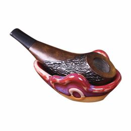 Newest Chicken Leg Natural Wood Handmade Filter Smoking Handpipe Pipes Portable Innovative Design Dry Herb Tobacco Tube High Quality DHL