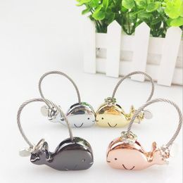 Cute little whale key ring key pendant couple gift