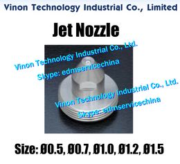 23EC085A217, 23EC085A218, 23EC085A219, 23EC085A202, 23EC085A220 edm U6 Jet Nozzle Ø0.5, 0.7, 1.0, 1.2, 1.5mm for Makino W,DUO,UPV,U3 series